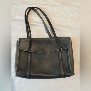 Coach grey leather Satchel